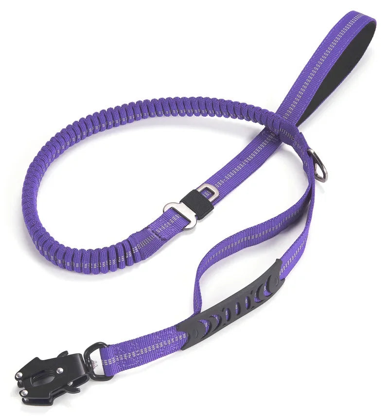 Laisse Élastique Réfléchissante avec Ceinture de Sécurité 🐾