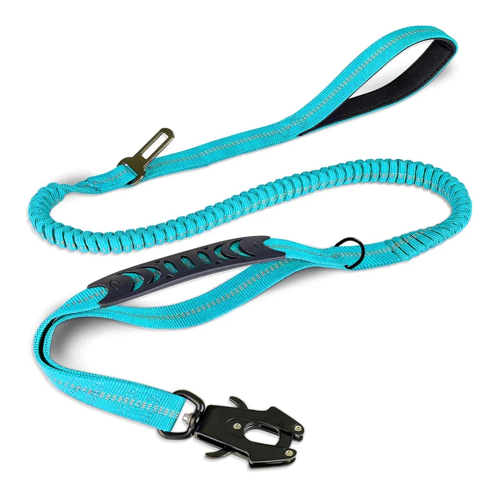 Laisse Élastique Réfléchissante avec Ceinture de Sécurité 🐾