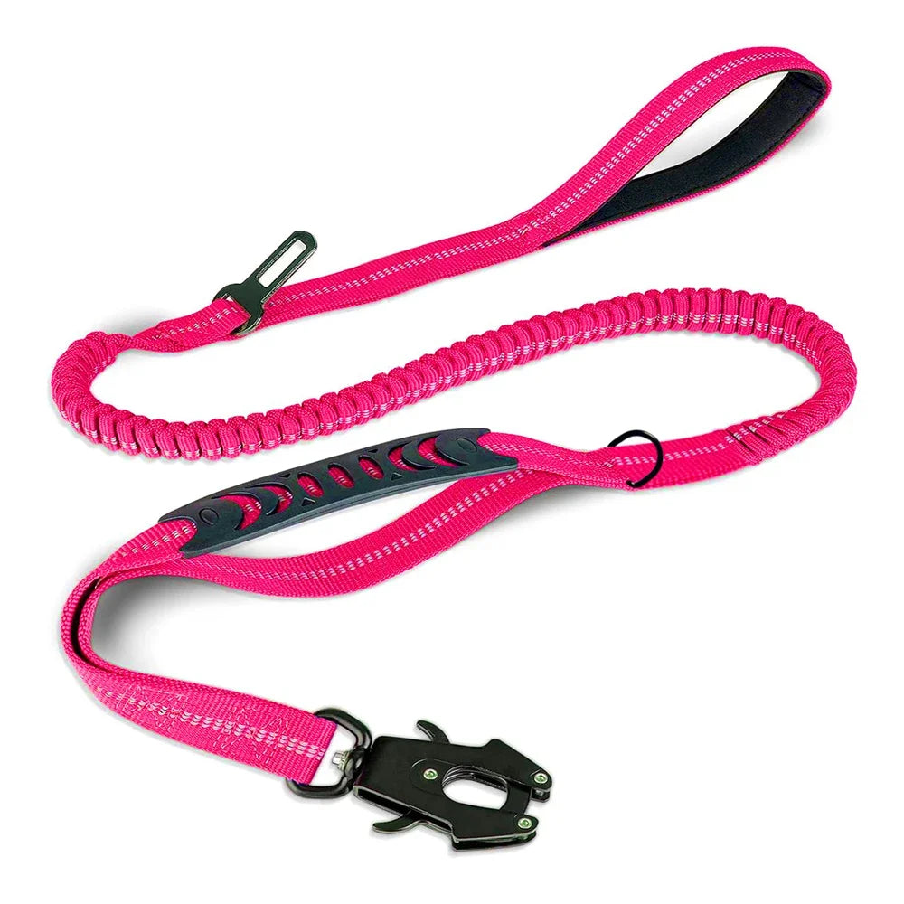 Laisse Élastique Réfléchissante avec Ceinture de Sécurité 🐾