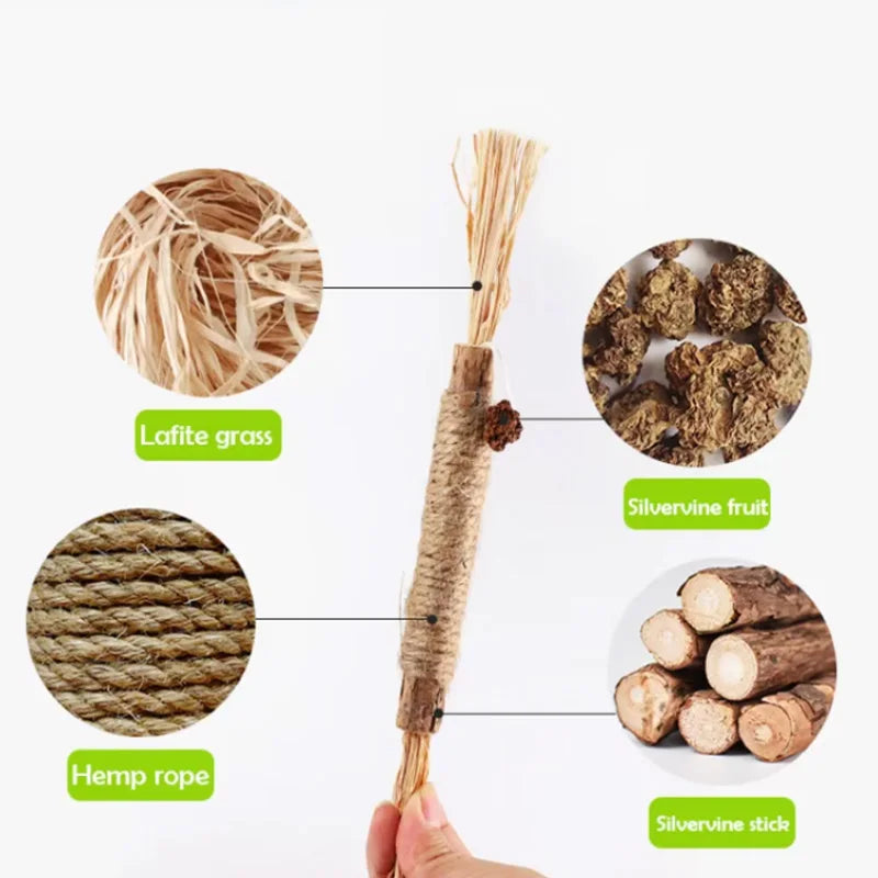 Jouet à mâcher naturel pour chat