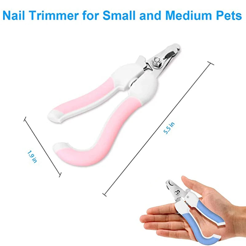 Coupe-ongles professionnel en acier inoxydable pour chiens et chats