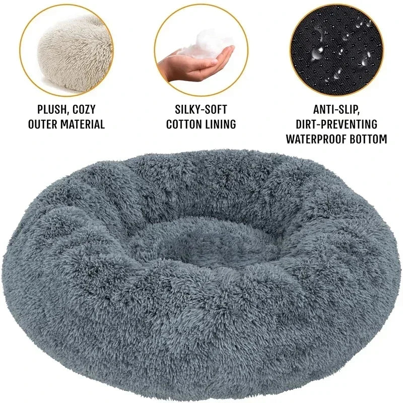 Lit Rond Douillet pour Chats et Chiens