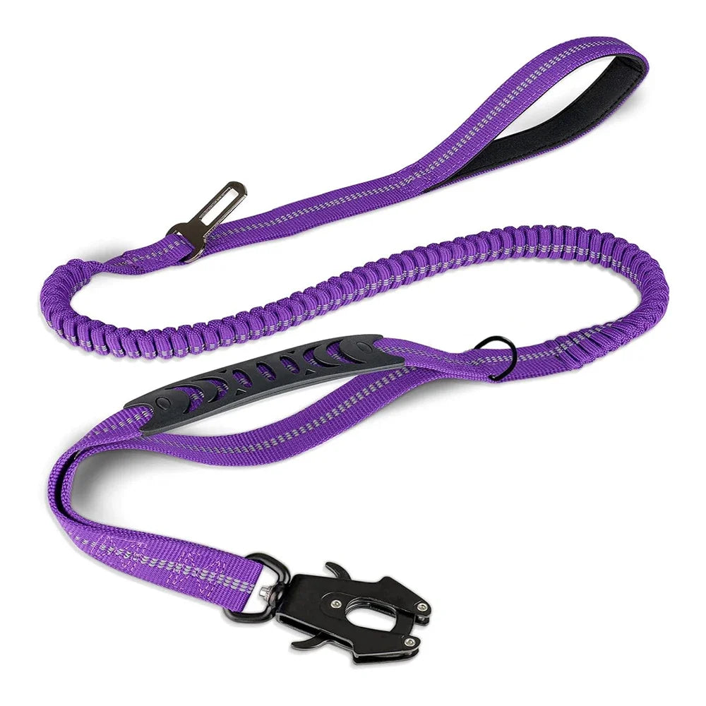Laisse Élastique Réfléchissante avec Ceinture de Sécurité 🐾