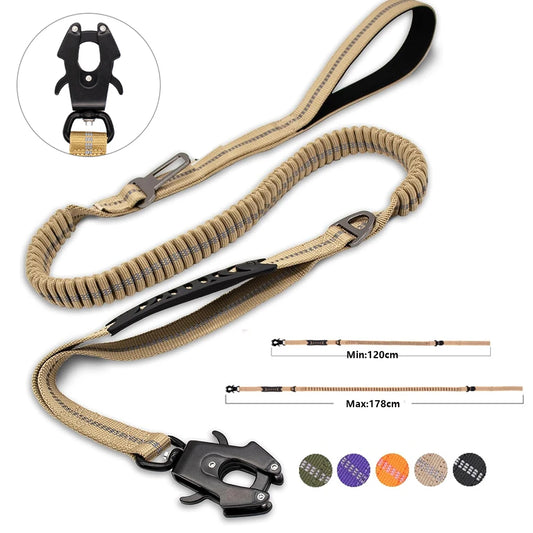 Laisse Élastique Réfléchissante avec Ceinture de Sécurité 🐾