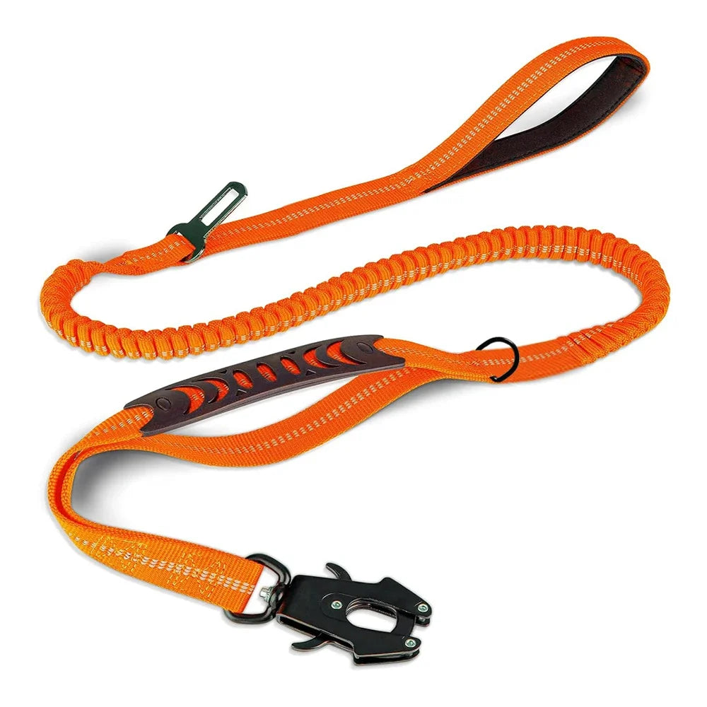 Laisse Élastique Réfléchissante avec Ceinture de Sécurité 🐾
