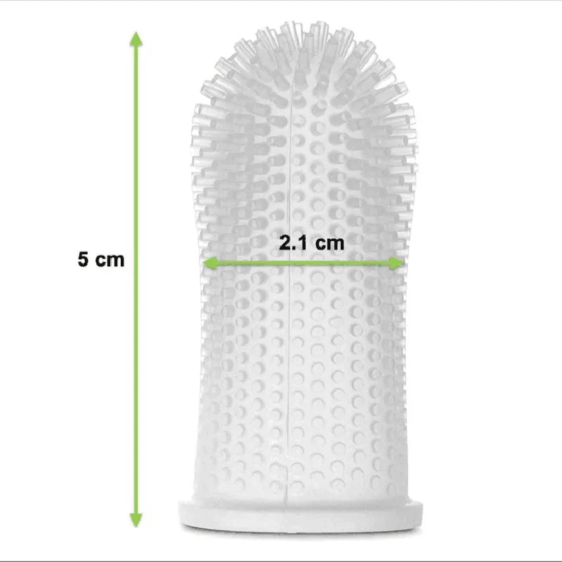 Brosse à Dents Doigt en Silicone pour Animaux
