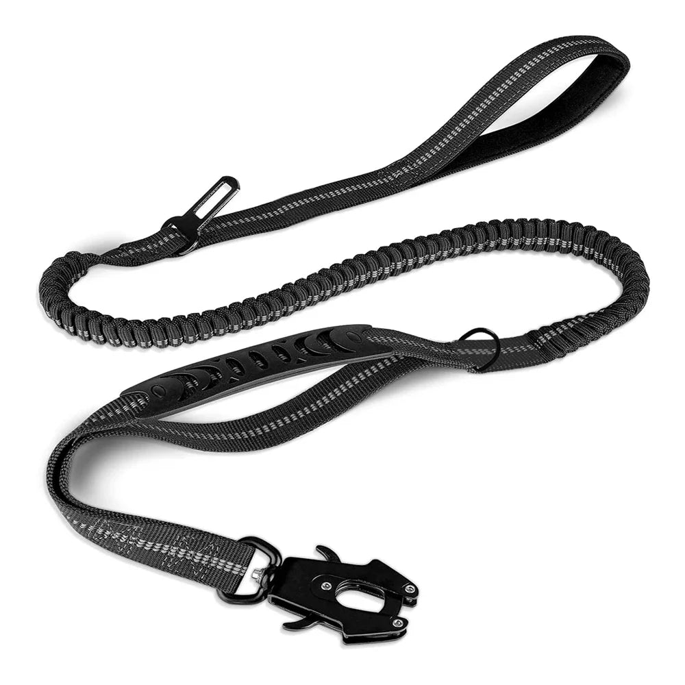 Laisse Élastique Réfléchissante avec Ceinture de Sécurité 🐾