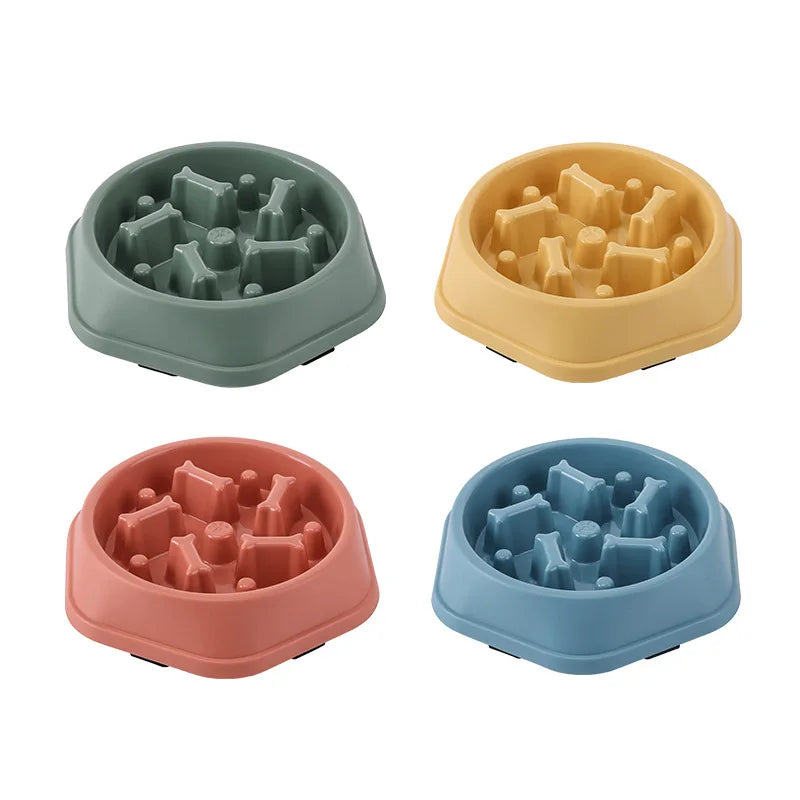 gamelle anti-étouffement rondes de toutes les couleurs