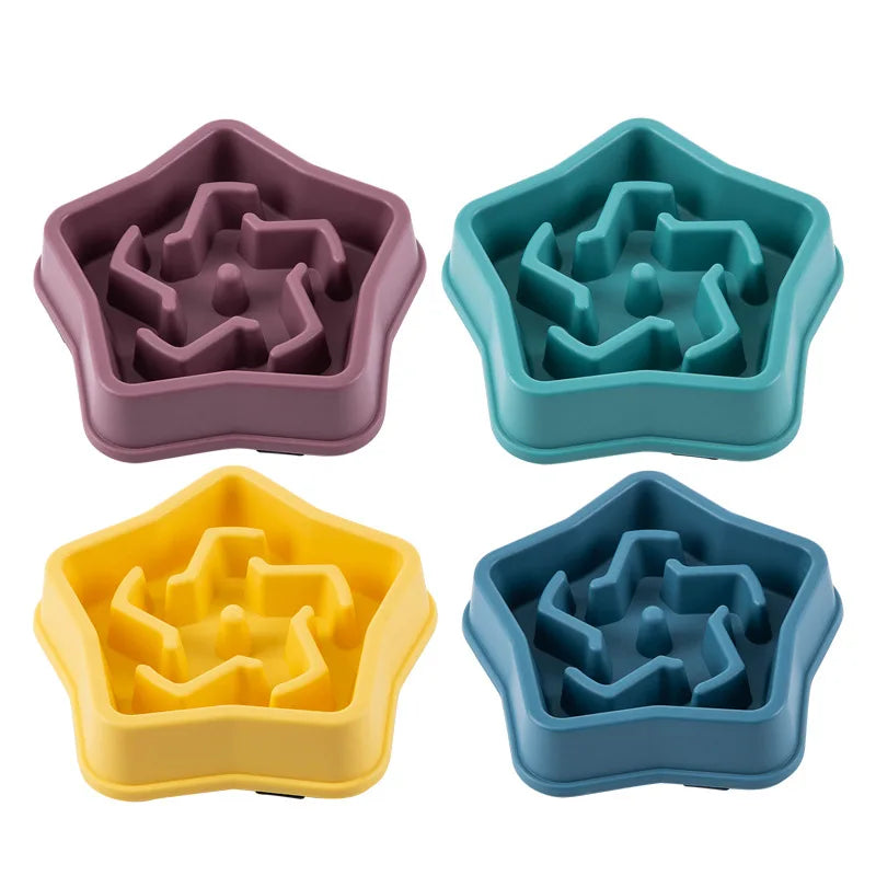 gamelle anti-étouffement étoiles de toutes les couleurs